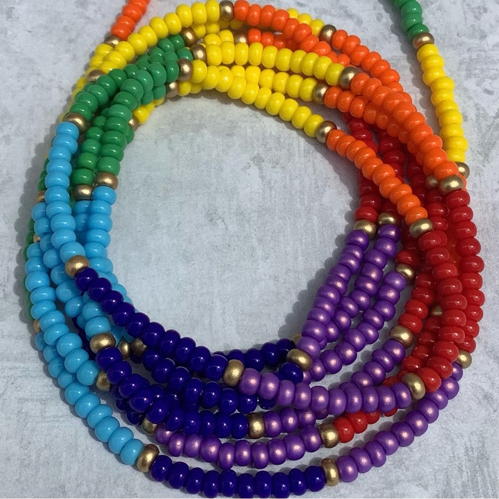 Rainbow Dash Waist Beads